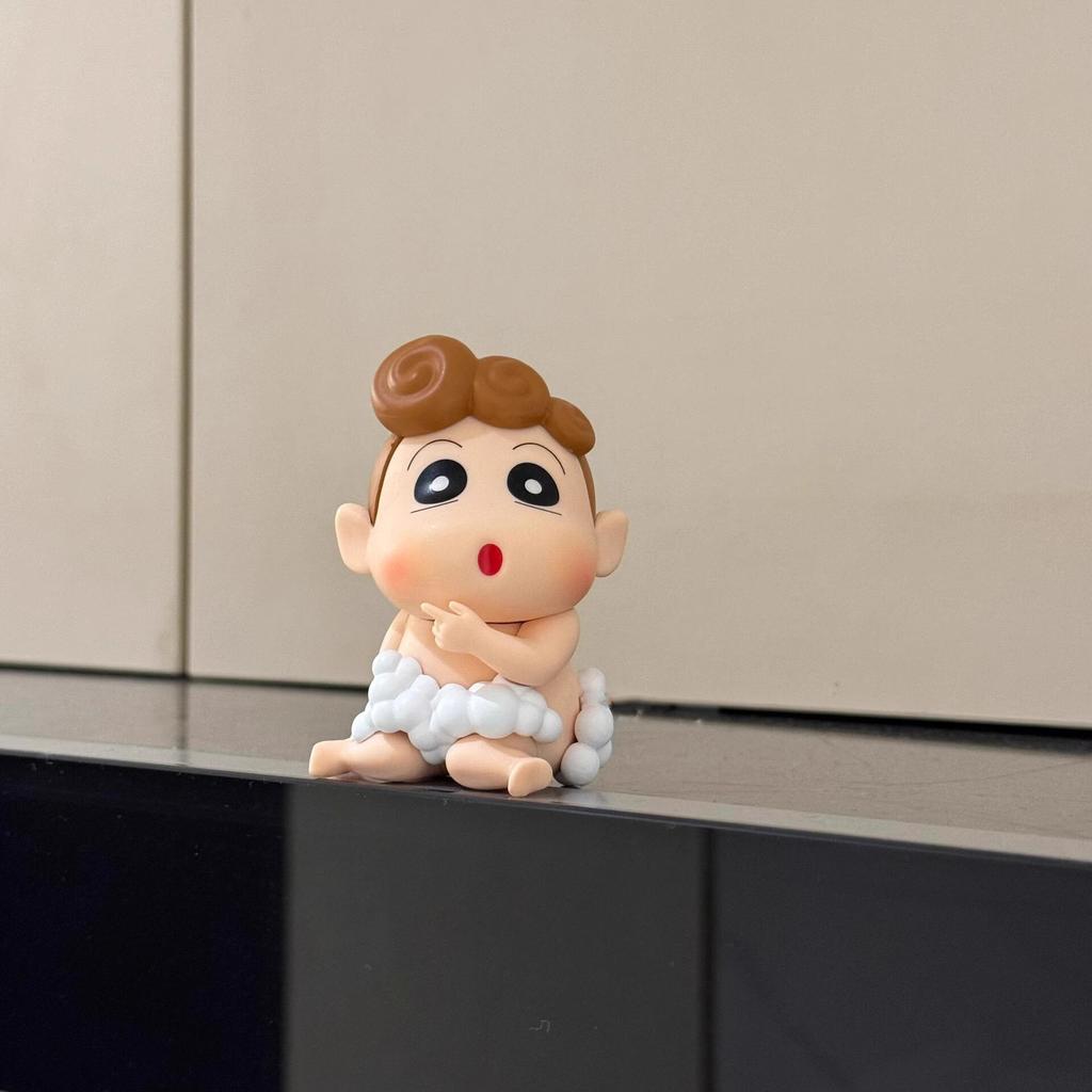 Crayon Shin-chan bath accessories, small figures, bathroom decorations, trendy toys, creative gifts for male and female friends