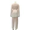 Room Cute Top and Bottom 3 Piece Tank Free Size [RAVIR] Women's Wear, Winter, Fluffy, Pajamas, Set, Set, Shaggy, Fluffy, Gown, Top, Feminine, Purple,