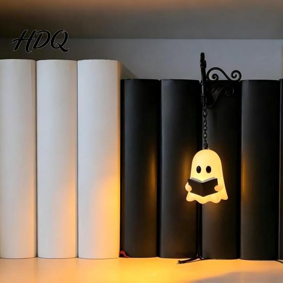 Bedroom Reading Light Ghost Bookshelf Light Decorative Library Lantern Vintage Fantasy Book