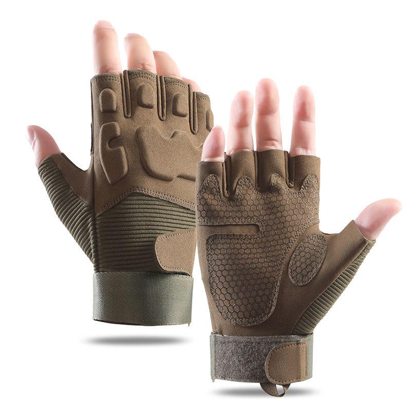 Outdoor gloves half finger non-slip wear-resistant tactical gloves full finger touch screen sports riding protection