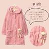 Wearable Fluffy and Long Length with Perfect for Baby and As a Bear Cardigan or Nightwear Mie-Mie Blanket, Loungewear, Gown, Kids' Kigurumi, Warm,