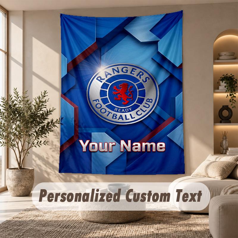 Tapestry Custom Name Text, Wall Hanging Tapestry Home Room DecorRangers FC