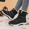 Large Size Women's Snow Boots Comfortable Warm Waterproof Non-Slip Cotton Shoes for Cold Weather