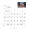 TODAN Michel Delacroix 2027 Desk Calendar Artistic French Townscape Paintings 16 Pages Office Planner CL27-1053