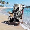 Vintage Artwork Fashion Beach Towel: Ideal for Summer Adventures Soft, absorbent and quick drying suitable for swimming and bathing