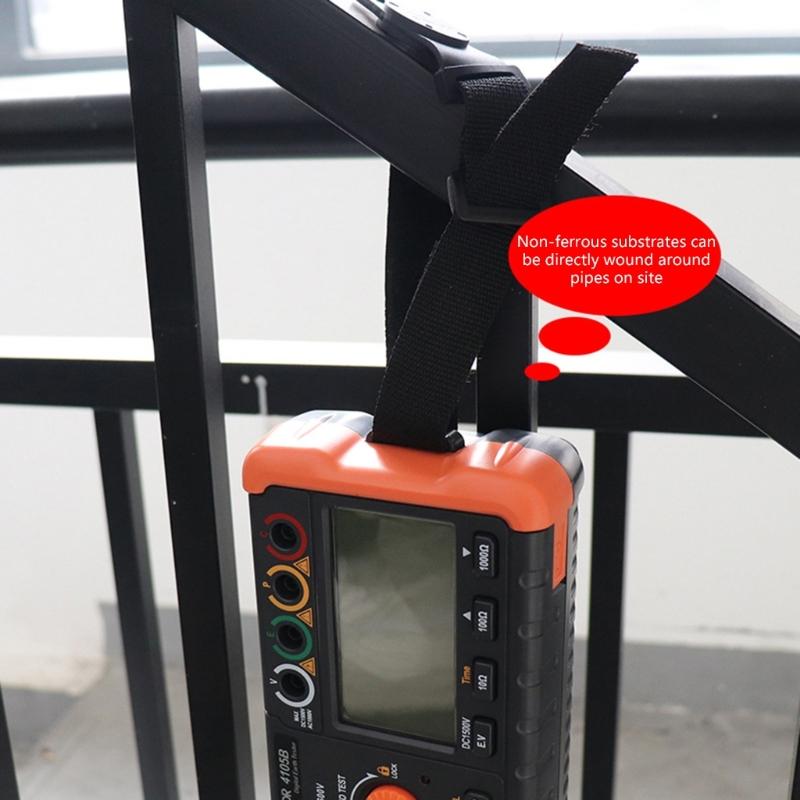Multimeter Magnetic Hanger Strap Adjustable Length Industrial Nylon Fabric Secure Attachment For Electrical Tool