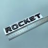 Glossy Black & Red Letters ROCKET ABS Car Emblem Trunk Nameplate Logo Sticker for 700 800 900