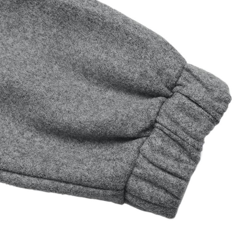 Damen S Stehkragen Mittellang Locker Langarm Jacke Mantel