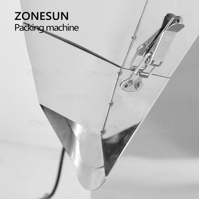 ZONESUN Semi-automatic Granule Packing Machine Powder Filler Tea Food Grain Filling Weighing Machine