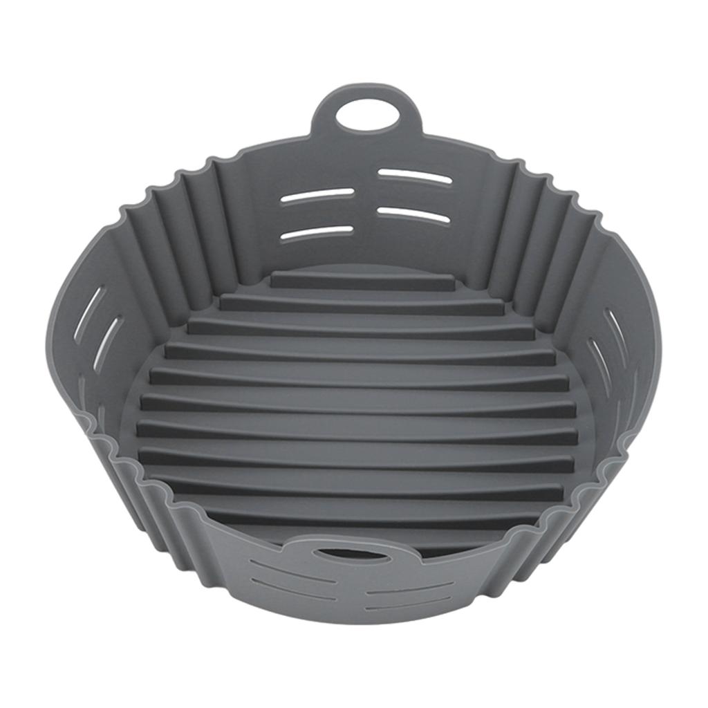 Fryer Silicone Liner Heat Resistant Elastic Washable Food Grade Reusable Fryer Basket for Cooking