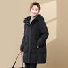 Xuezhongfei 2025 Women's Mid-Length Loose Down Jacket