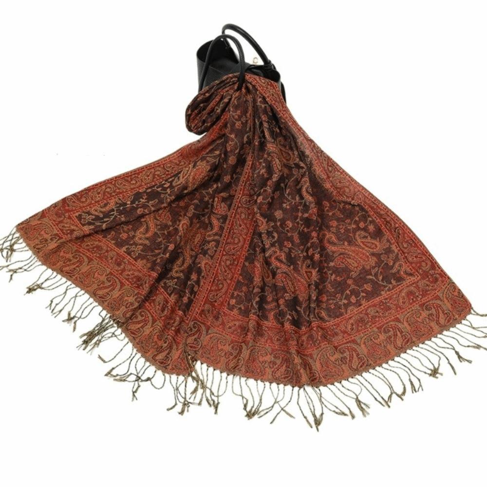 Ethnic Style Sunscreen Shawl Sun Protection Cashmere Scarf Soft Paisley Shawl  Travel