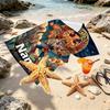 Custom Name Personalized Saint Seiya Print Beach Towel, for Trip Camping Beach Party Home Decor, Birthday Gift for Family & Friends