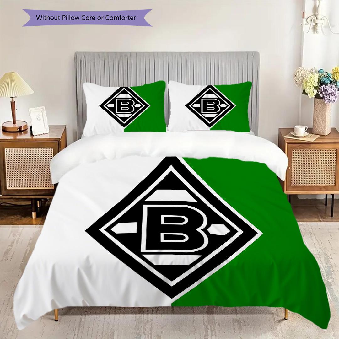 

Borussia Pattern Bedding Quilt Set Quilt Cover Pillowcase Home Decoration Birthday Gift (1 * duvet cover + 2 * pillowcase, without core) 135x200cm
