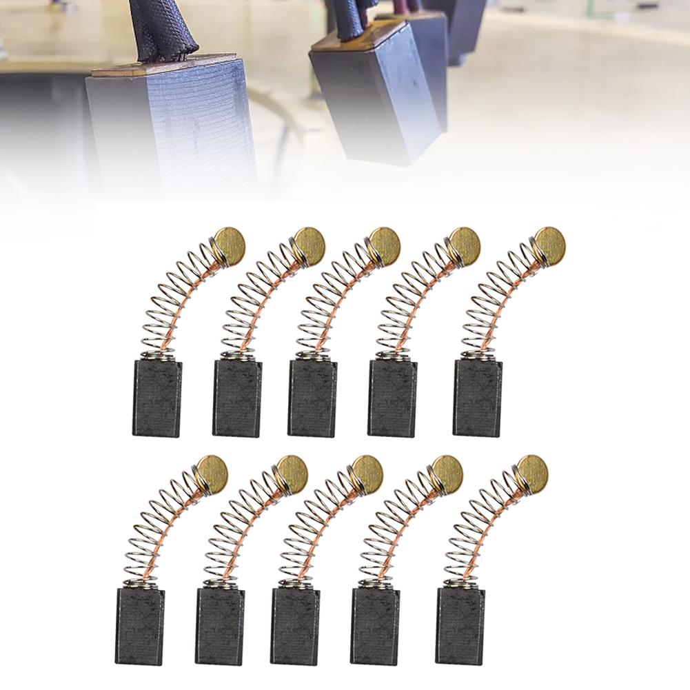 10pcs Carbon Brushes for Electric Motors 12x8x5mm Replacement Parts Suitable for Power Tools Including Vacuum Cleaners and Saws