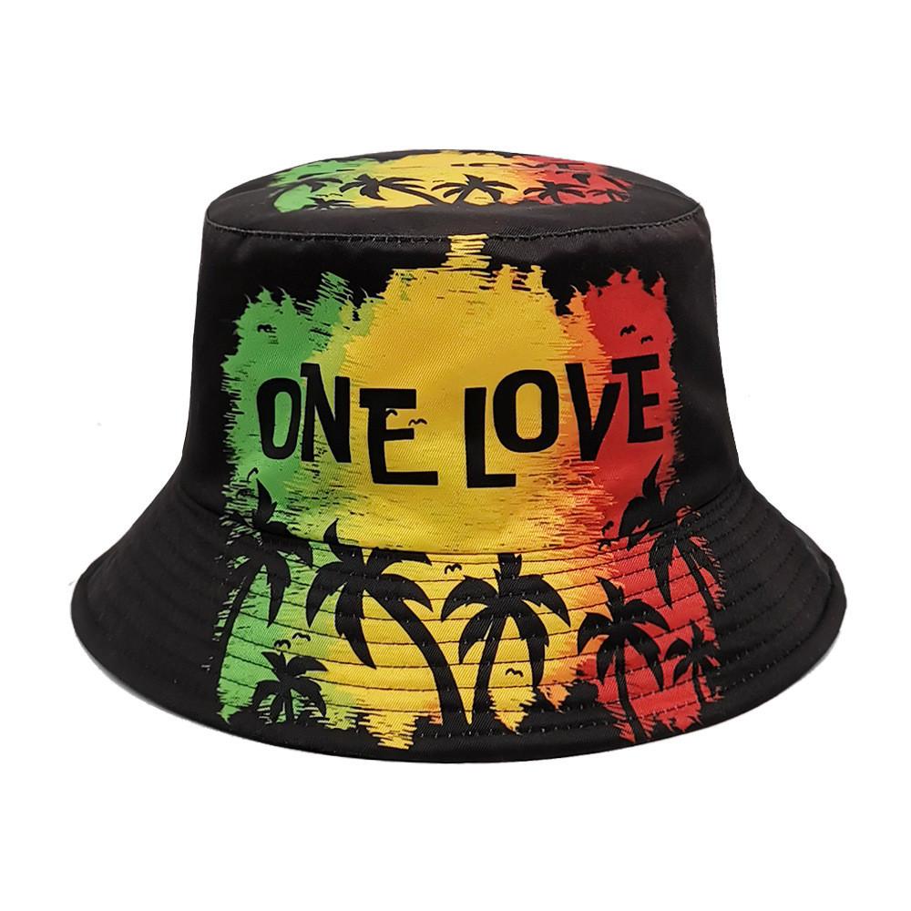 

Letter Pattern Vintage Fisher Hat With Uv Protection For Beach And Park чёрный