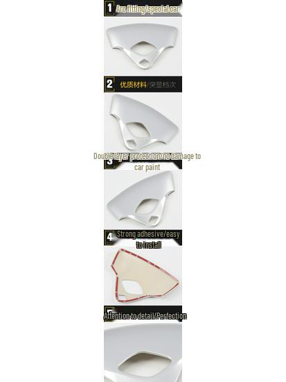 Decorative Frame for Yize Reading Light - Center Console Sequin Overlay for 18 Models