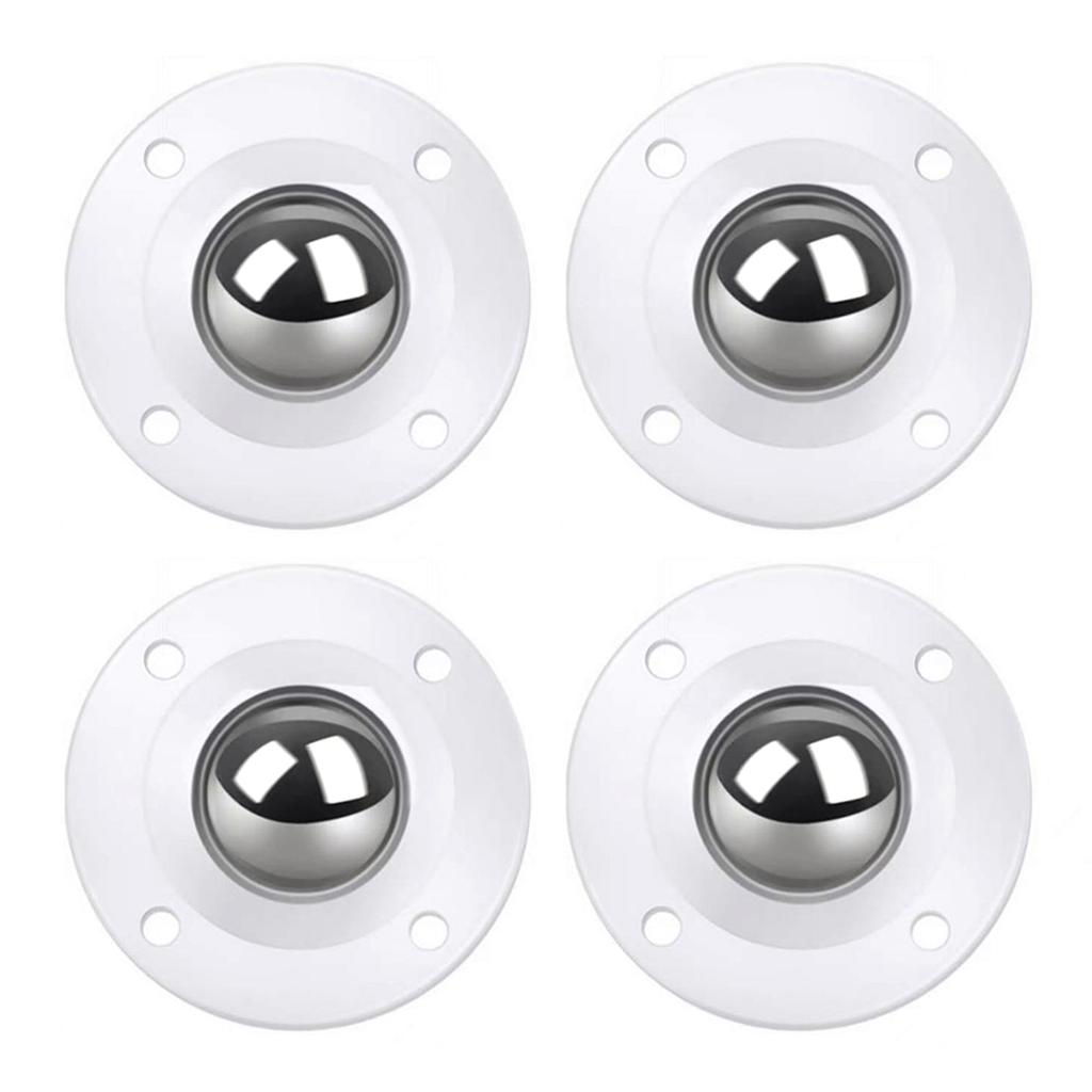 360° Rotation Pulleys Quiet Furniture Casters Roller Stickable Ball Casters Universal Wheel Pulley Base Steel Ball Rotate Castor