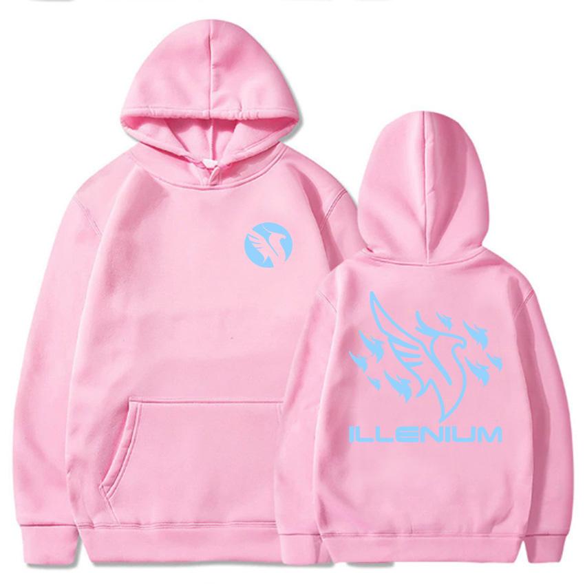 ILLENIUM Print Hoodies Long Sleeve Fashion Winter/Autumn Sweatshirts Fleece Warm Men Women Pullovers Streetwear Graphic Clothing