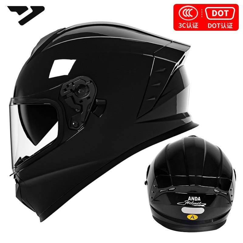 DOT 3C Certified Full Face Motorcycle Helmet Men Women All-Season Riding Safety Gear With Multiple Visor Options