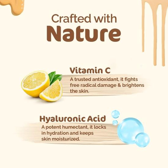 Mamaearth Hydra-Glow CC Serum med vitamin C og hyaluronsyre - 01 Vanilla - 30 ml