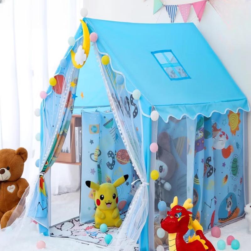 ZISIZ Kids' Pink Castle Play Tent