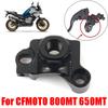 For CFMOTO 800MT 800 MT 650MT Motorcycle Accessories Clutch Lever Mirror Mount Clamp Left Rearview Mirrors Base Bracket Holder