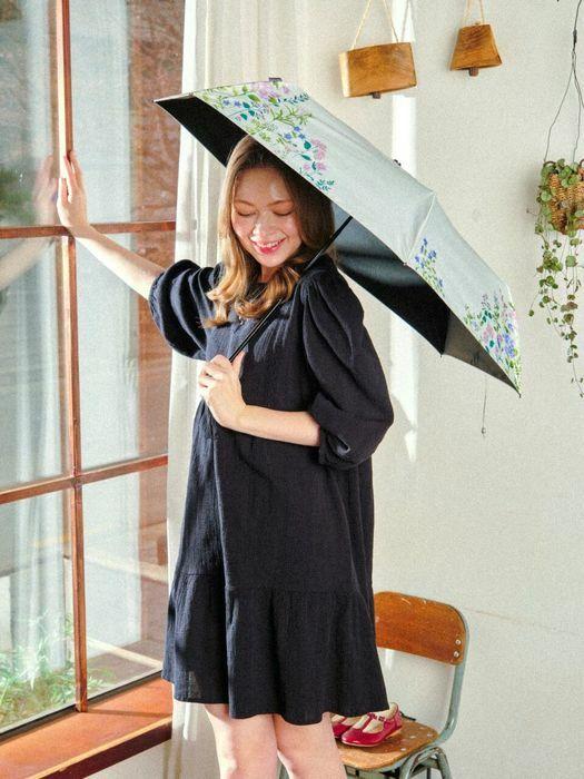 

AGATHA Agatha Windflower Slim Manual 3-Stage Umbrella Pink Gray (PK)