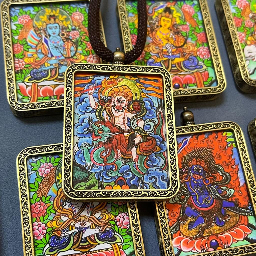 Twelve Zodiac Guardians Thangka Sweater Pendant - Buddhist Souvenirs