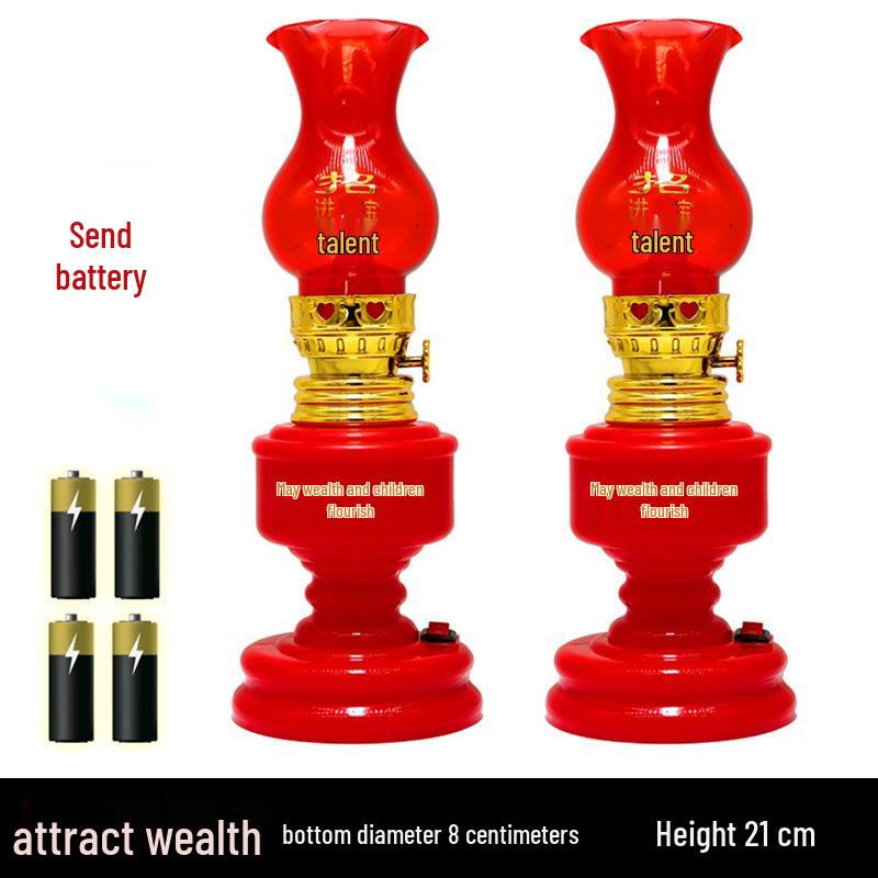 Neue Einzug-Doppelglück Steckerleuchten - Hochzeits- & Einweihungs-Petroleumlampen-Stil.