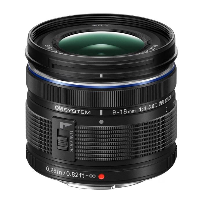 OM SYSTEM Ultra-Wide Zoom Lens M.ZUIKO DIGITAL ED 9-18mm F4.0-5.6 II (154g) - Black