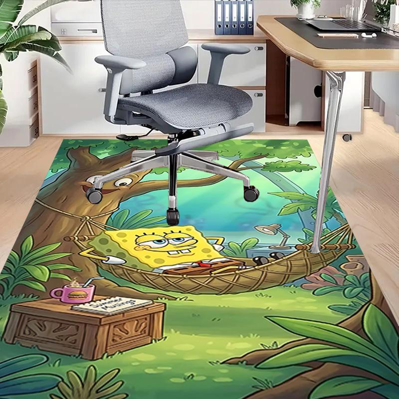 1pc Spongebob Squarepants Season Carpet for Playroom Bedroom Living Room Sofa Home Decor,kids Game Area Rug Non-slip Floor Mat Y7298