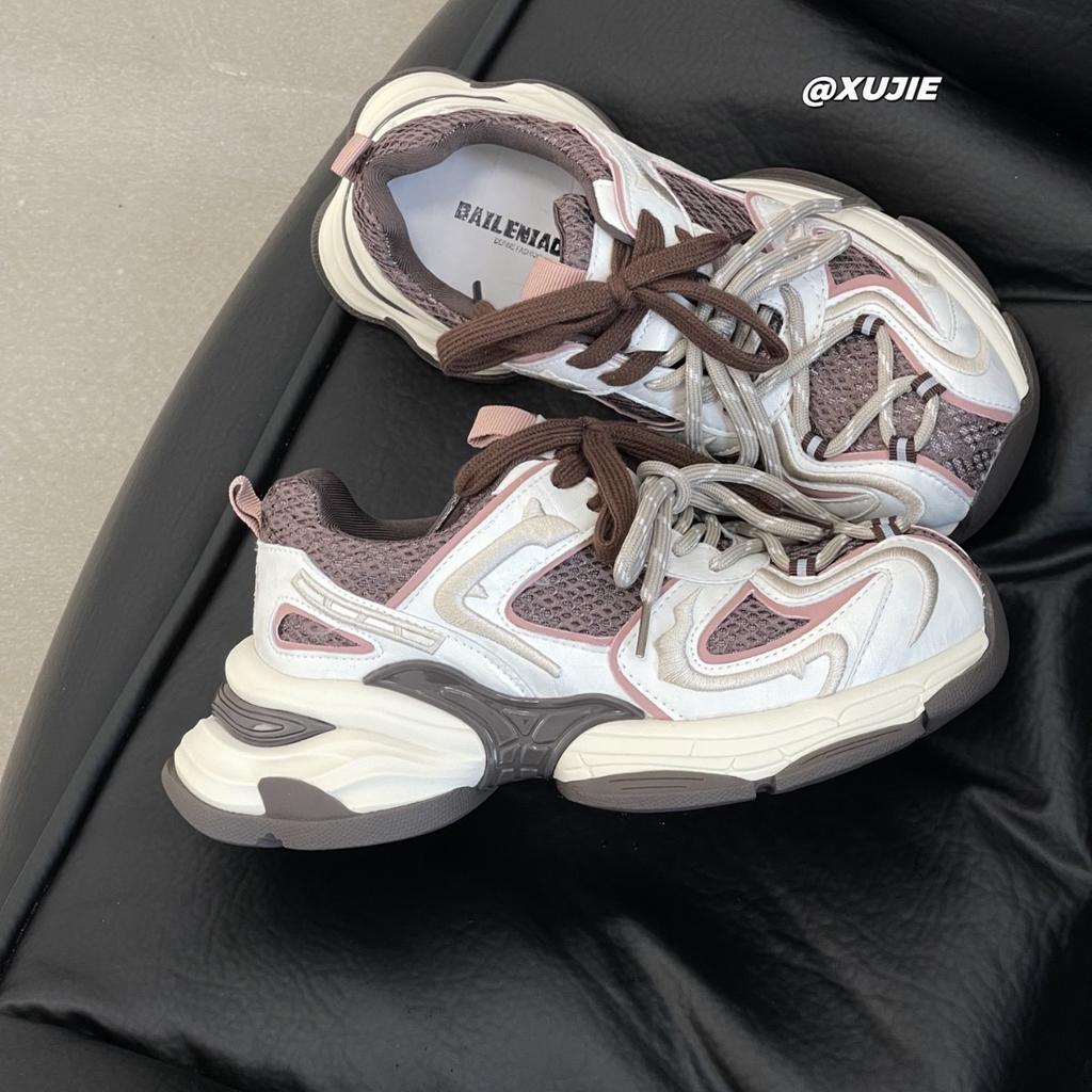 Wang Sulong, Different Pupils, Cat's Eye Dad Shoes, Men's National Tide Couples, Retro Platform Sneakers, Mesh Heightening Casual Shoes, Women