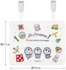 Skater Doraemon Line Design Sanrio Travel Pocket Pouch with Shoulder 11cm H X 14cm W X 3cm D ODKP2-A 2-Way Strap,