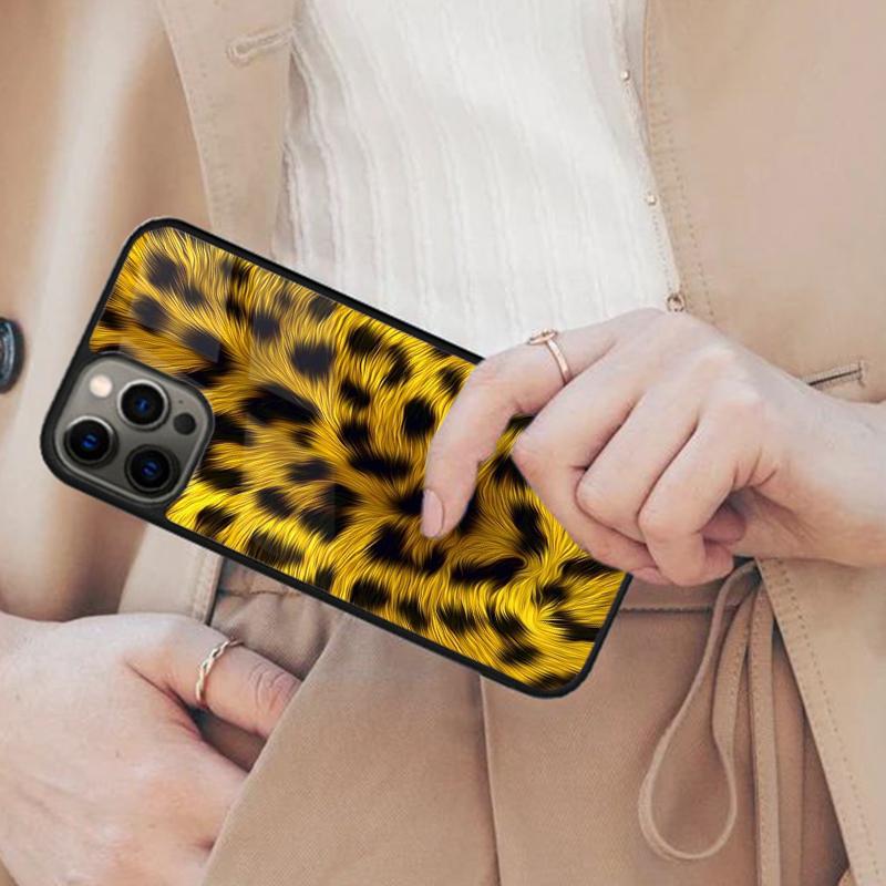 

Leopard Fur (Not Actual Fur) Magnetic Phone Case For APPLE iPhone 17 Air 16 14 13 12 Pro Max 15 Plus Wireless MagSafe Cover iPhone 14