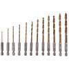 Titanium Drill Bits For Metal Concrete HSS Set 13 Pcs