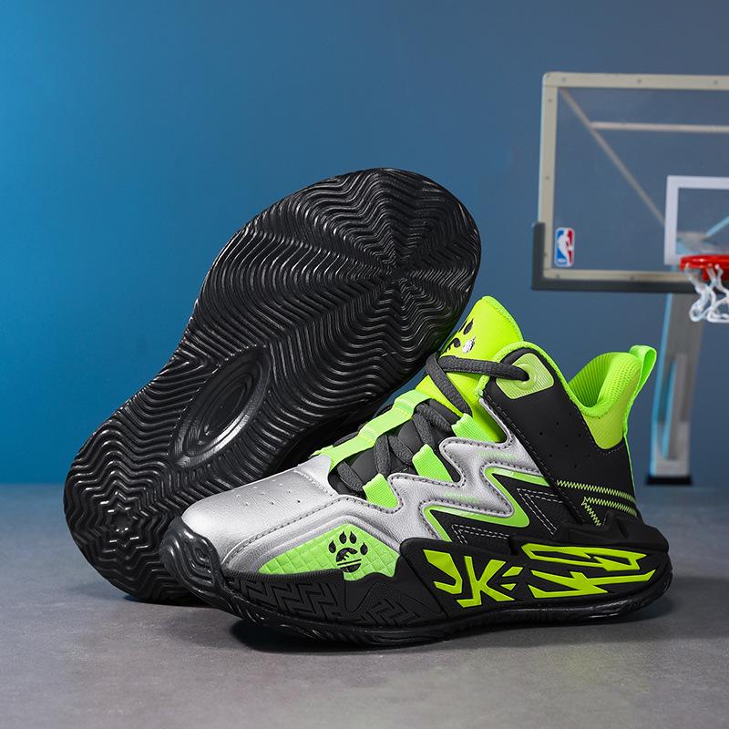 

Boys 2025 Sports Shoes: Non-slip Lightweight Leather Running & Basketball Shoes for Kids 36