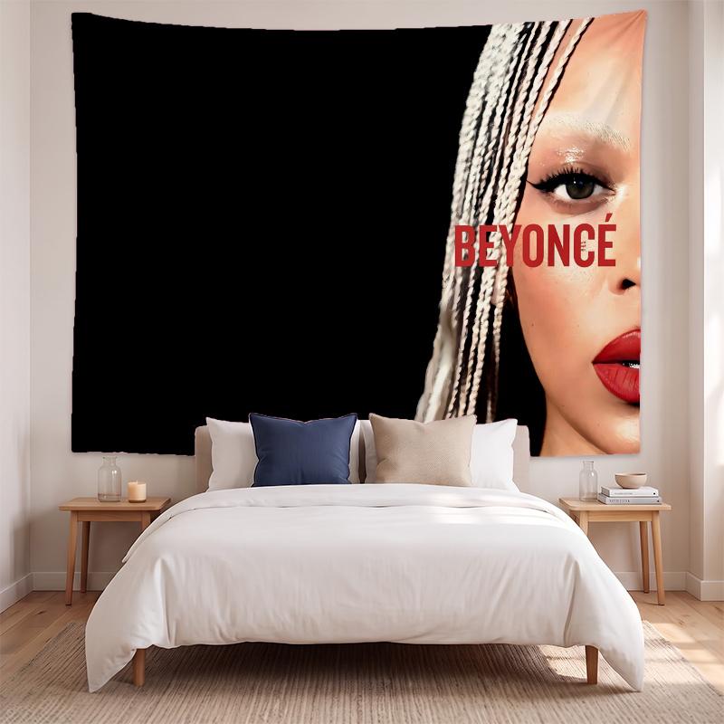Beyoncé (32) Kunst Væghængt Gobelin til Hjemmet Soveværelse Stue Indretning Fantastisk Gaveidé