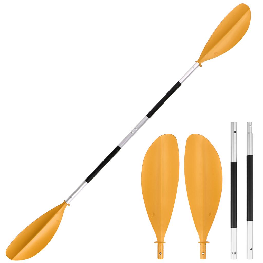 4 Piece Quick Release Asymmetrical Kayak Paddle for Fishing Kayaking Boating