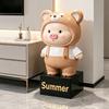 Large Capacity Cartoon Piggy Bank Decorative Figurine Living Room Saving Money Only In Not Out