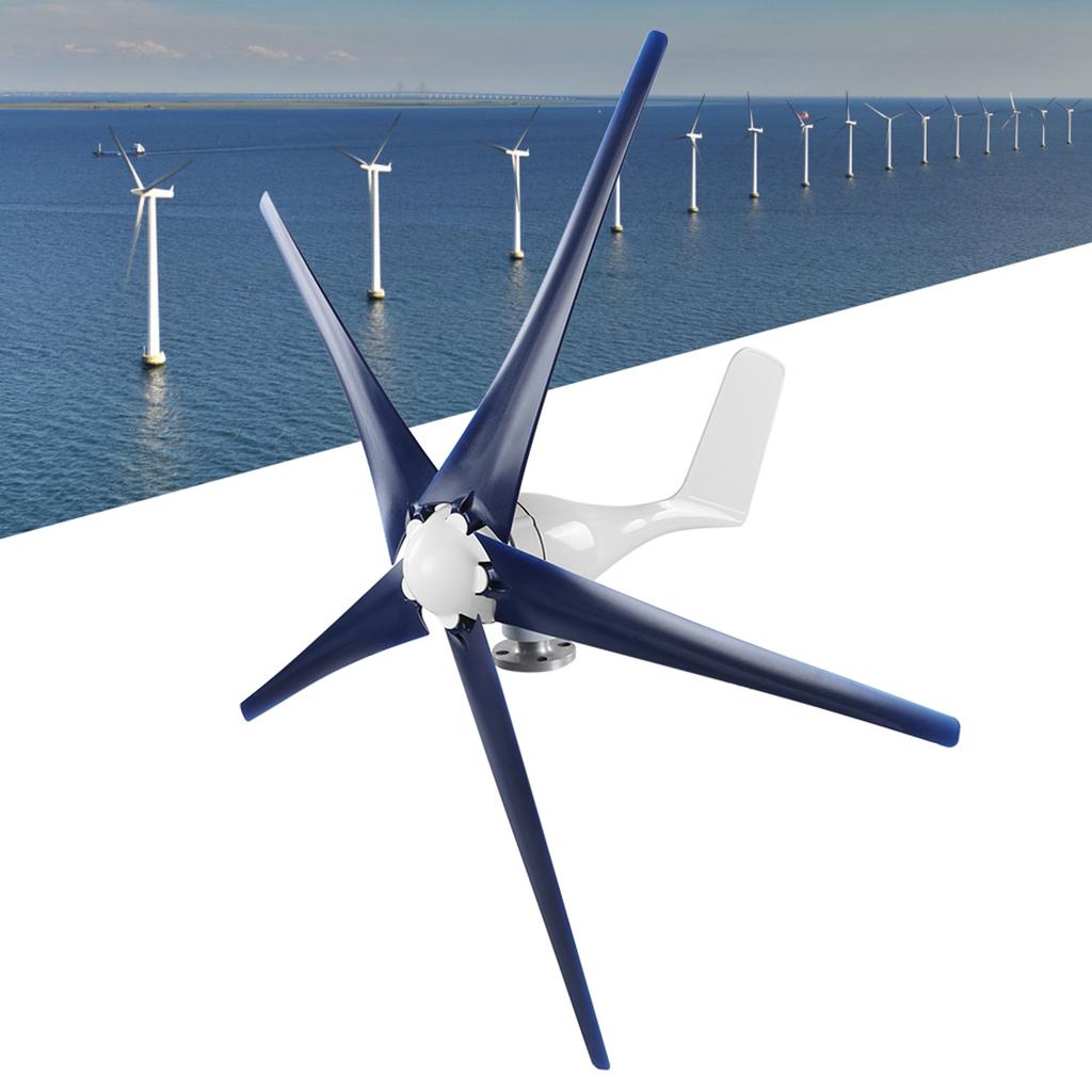 100W Wind Turbines Wind Generator 5 Blades Wind Power Supplies High Efficiency Power Supply for Boats Mobile Homes