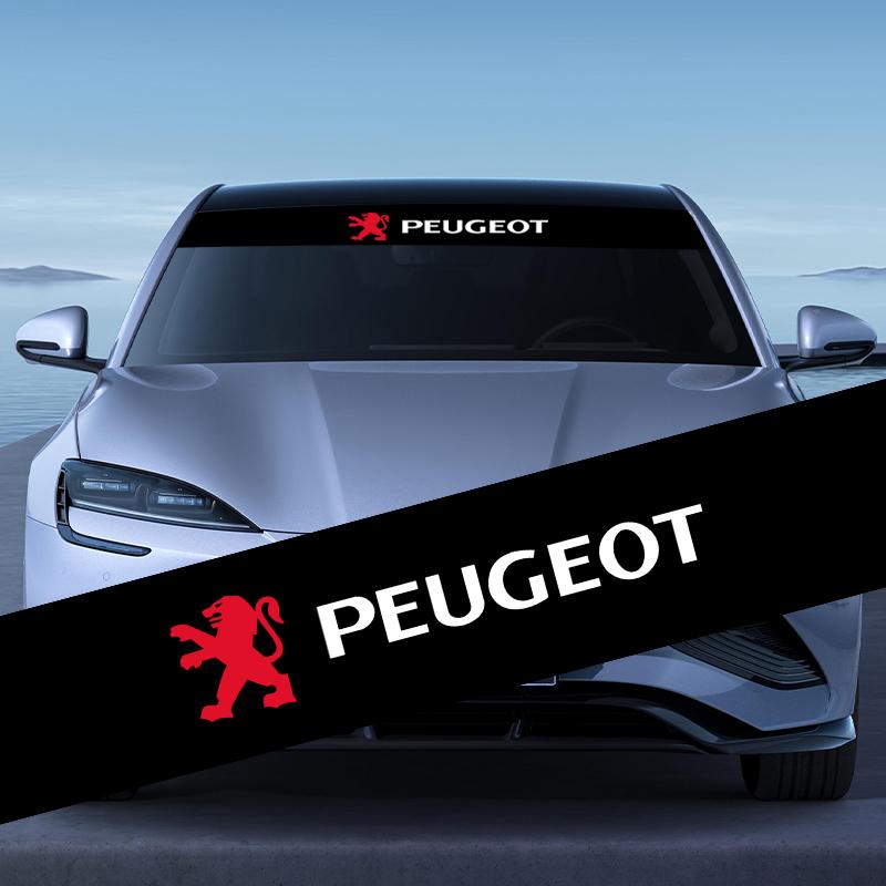 Car Front Windshield Stickers Front and Rear Decorative Emblem For Peugeot 308 408 508 RCZ 208 3008 2008 206 207 108 406 407 408 206 207 208 306 307
