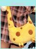 Giraffe Plush Animal Shoulder Bag With Zipper Closure For Daily Casual Wear