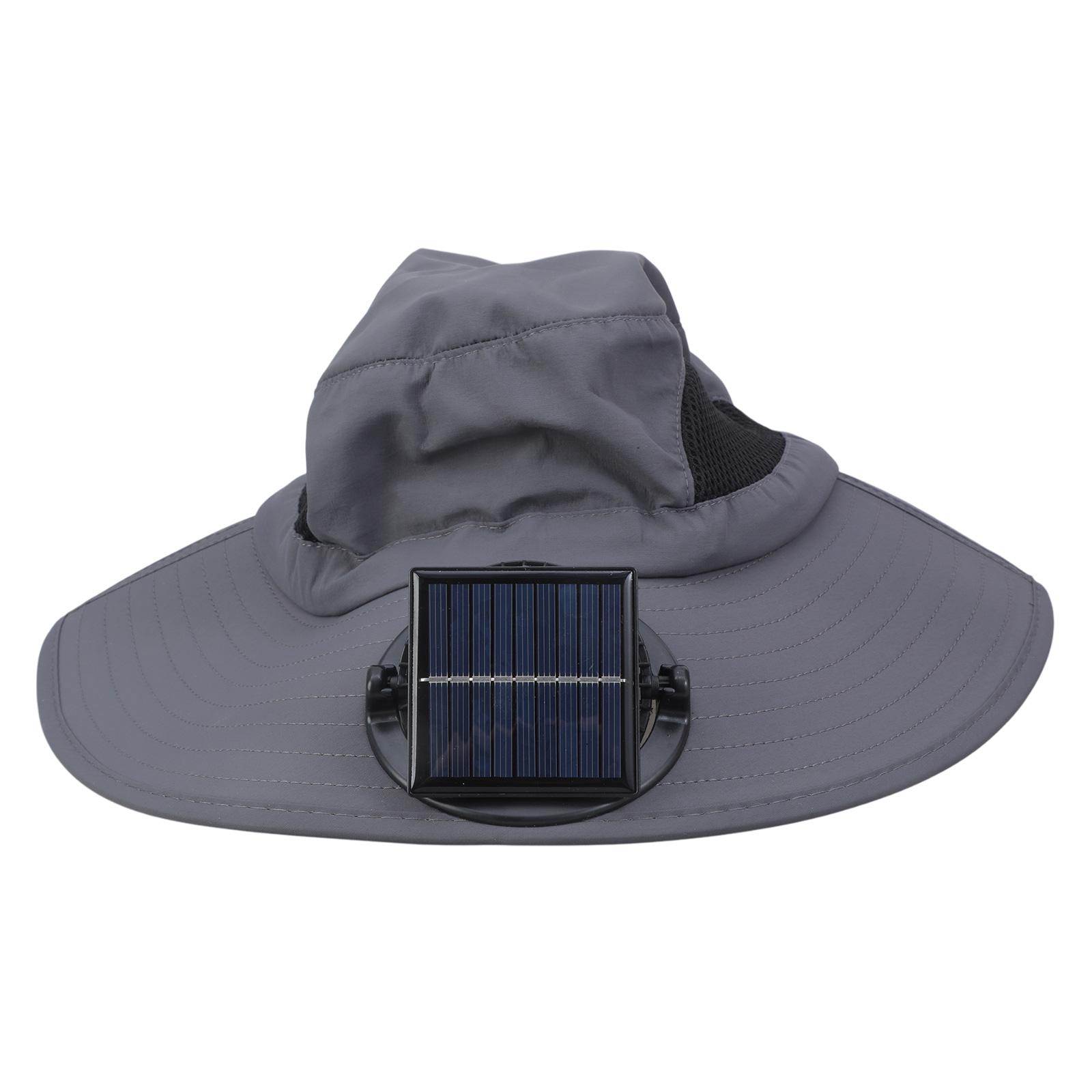 

Solar Powered Fan Hat with Large Wind Power USB Rechargeable Sunblock Hat for Outdoor Enthusiasts and Athletes 1