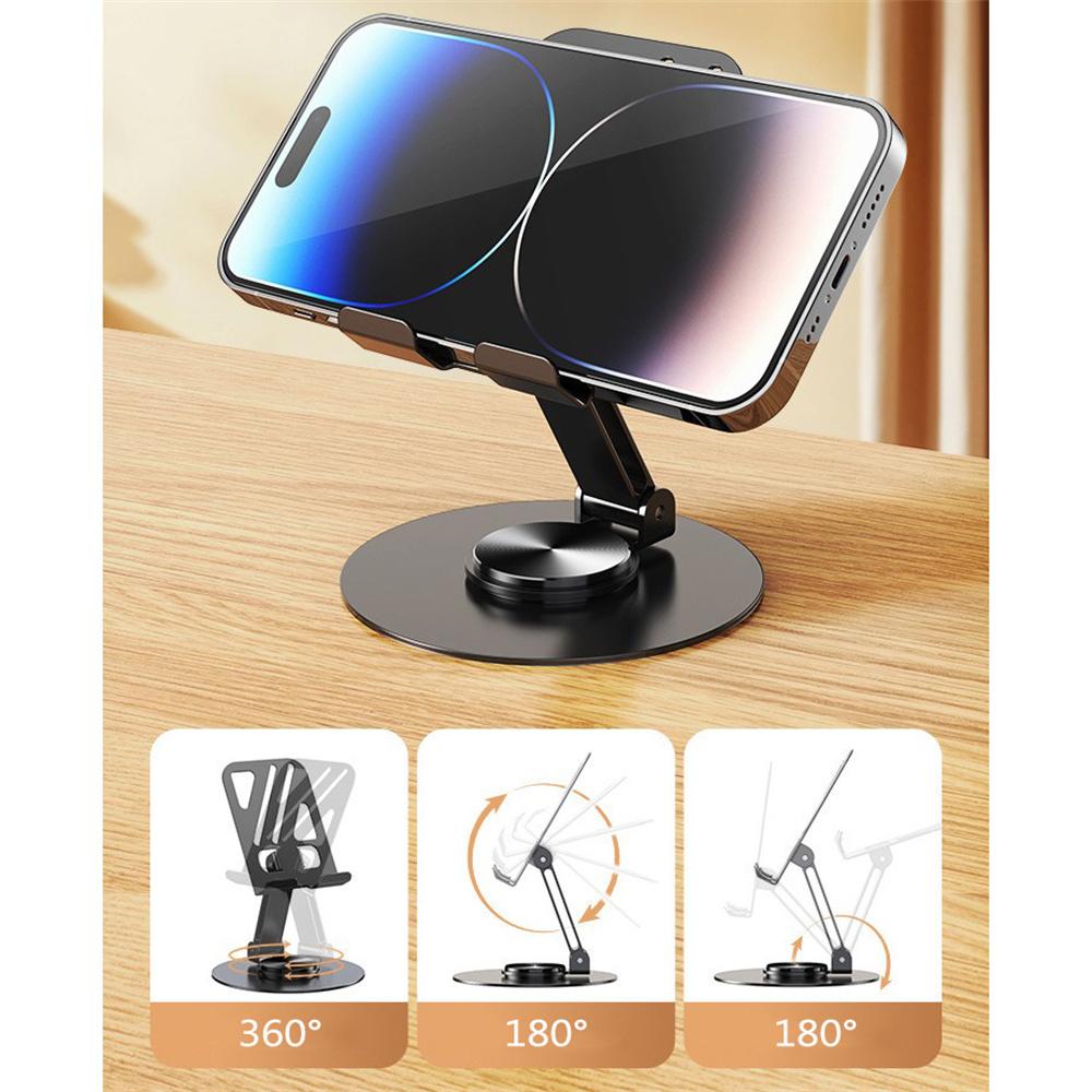 

New Metal 360° Rotating Mobile Phone Holder Multifunctional Foldable Desktop Stand
