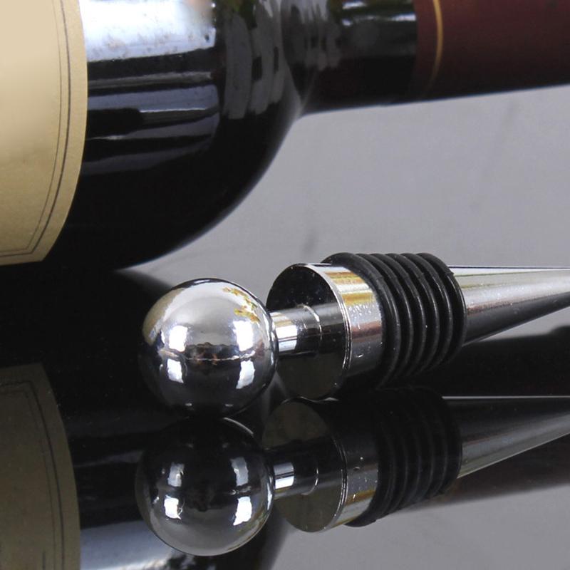 1/3pcs Alluminum Alloy Wine Stopper,Reusable Rubber Beverage Bottle Stoppers,Vacuum Sealed Bottle Cap,Wine Gifts Bar Tools