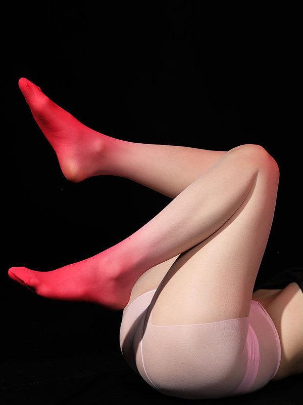 Summer Sexy High Waisted Lift Buttocks Slim Gradual Change Socks Men's High Elastic 5D Ultra-thin Sheer Pantyhose G24R