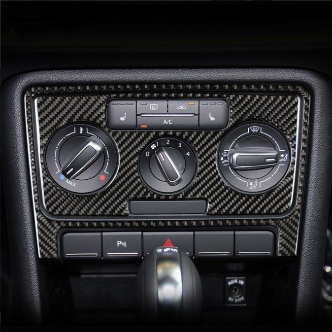 Carbon Fiber Interior Gear Shift Door Handle Patch for Volkswagen New Beetle Center Console