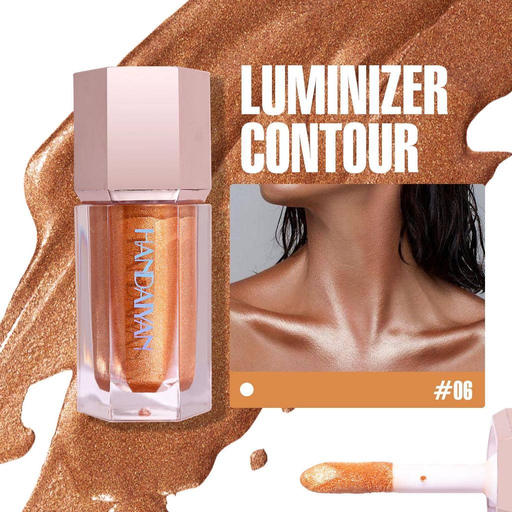 Υγρό επανόρθωσης υψηλής γυαλάδας που βαθαίνει τη σκιά του προσώπου Περλέ αδιάβροχη φωτεινή υγρή σκιά ματιών