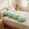 Adults Pea Pods Body Pillow Ice Silk Full Body Support Sleeping Pillow Ergonomic Soft Washable Cover Long Pillow for Side Sleepers